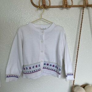 Vintage “g” 18-24M Floral Embroidered Cardigan